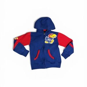 Kansas Jayhawks ZipUp Hoodie Youth 7🔴🔵🏀